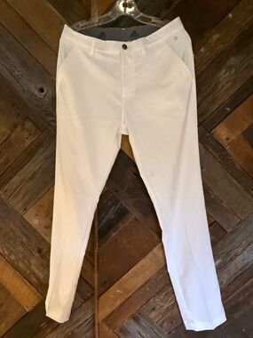 adidas Men's White Slim Stretch Chinos